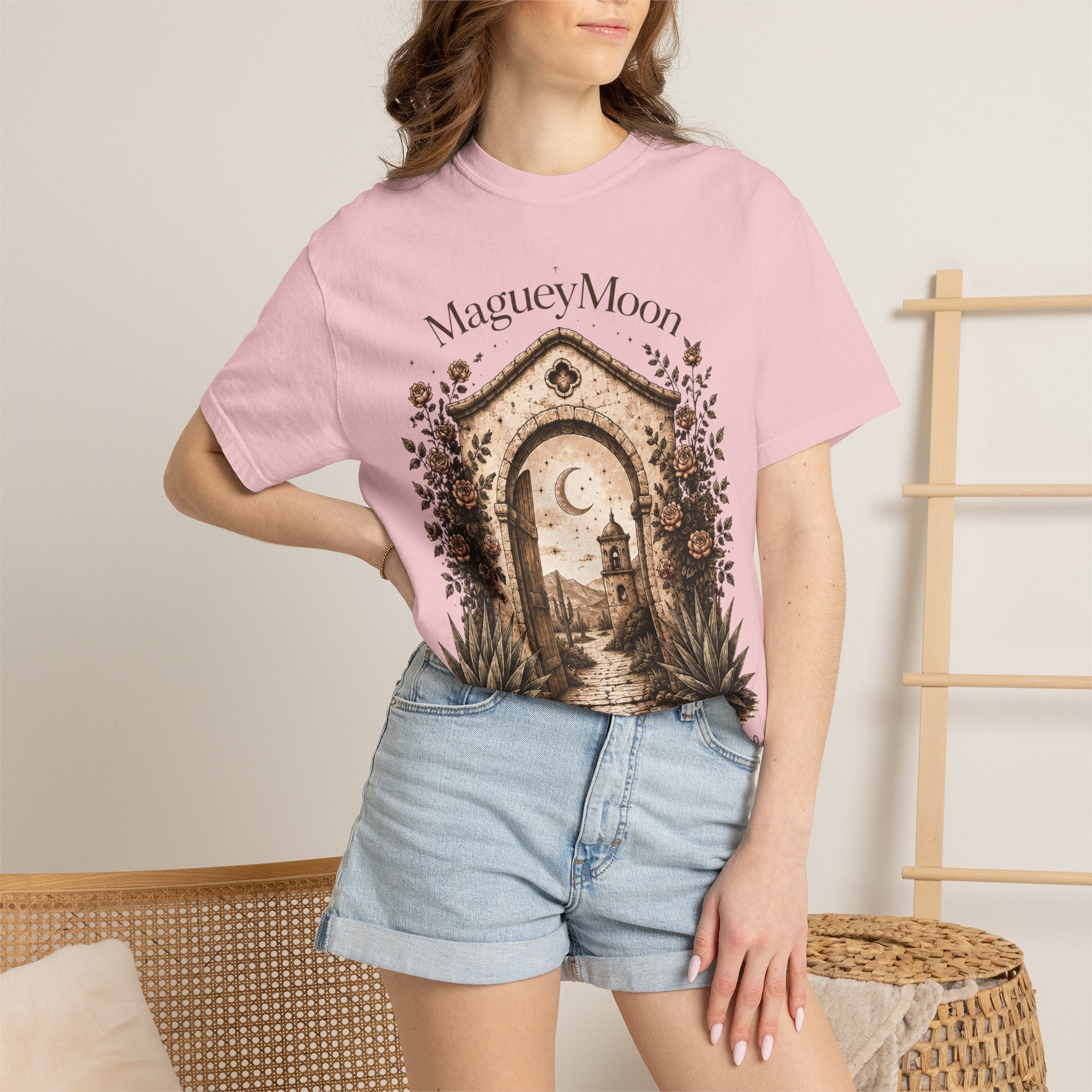 Maguey Moon Graphic T-Shirt — Desert Arch Nightscape Tee