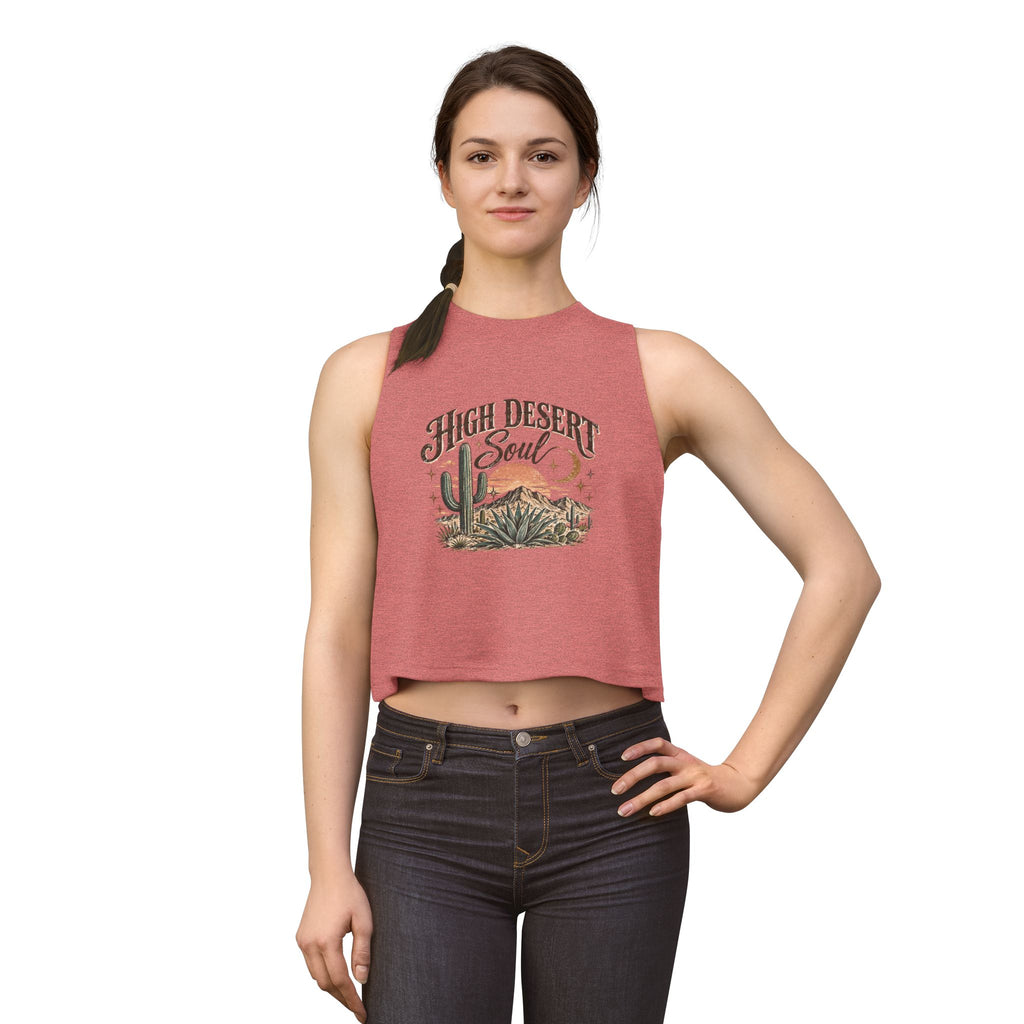 High Desert Soul Crop Top – Women's Boho Desert Graphic Tank