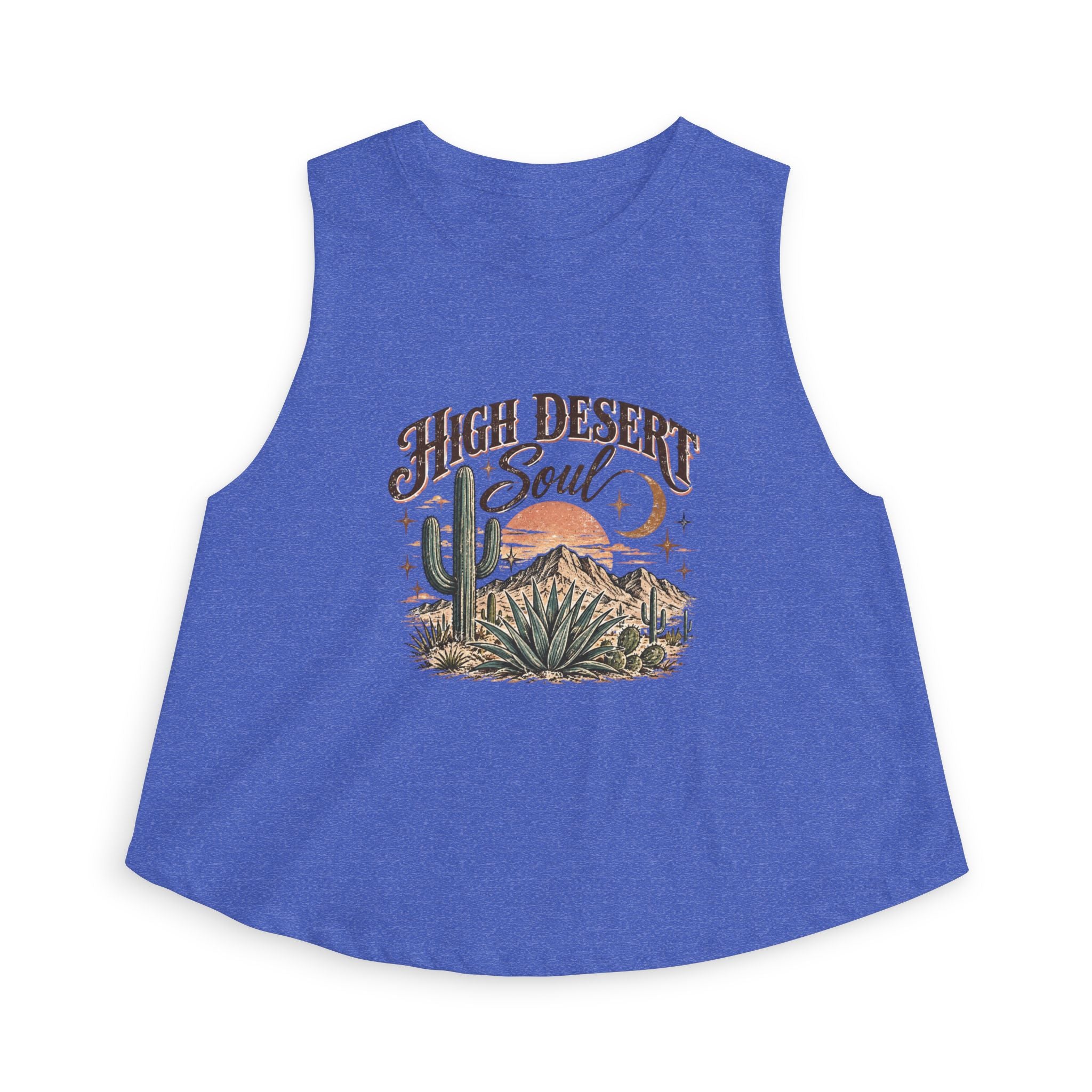 High Desert Soul Crop Top – Women's Boho Desert Graphic Tank