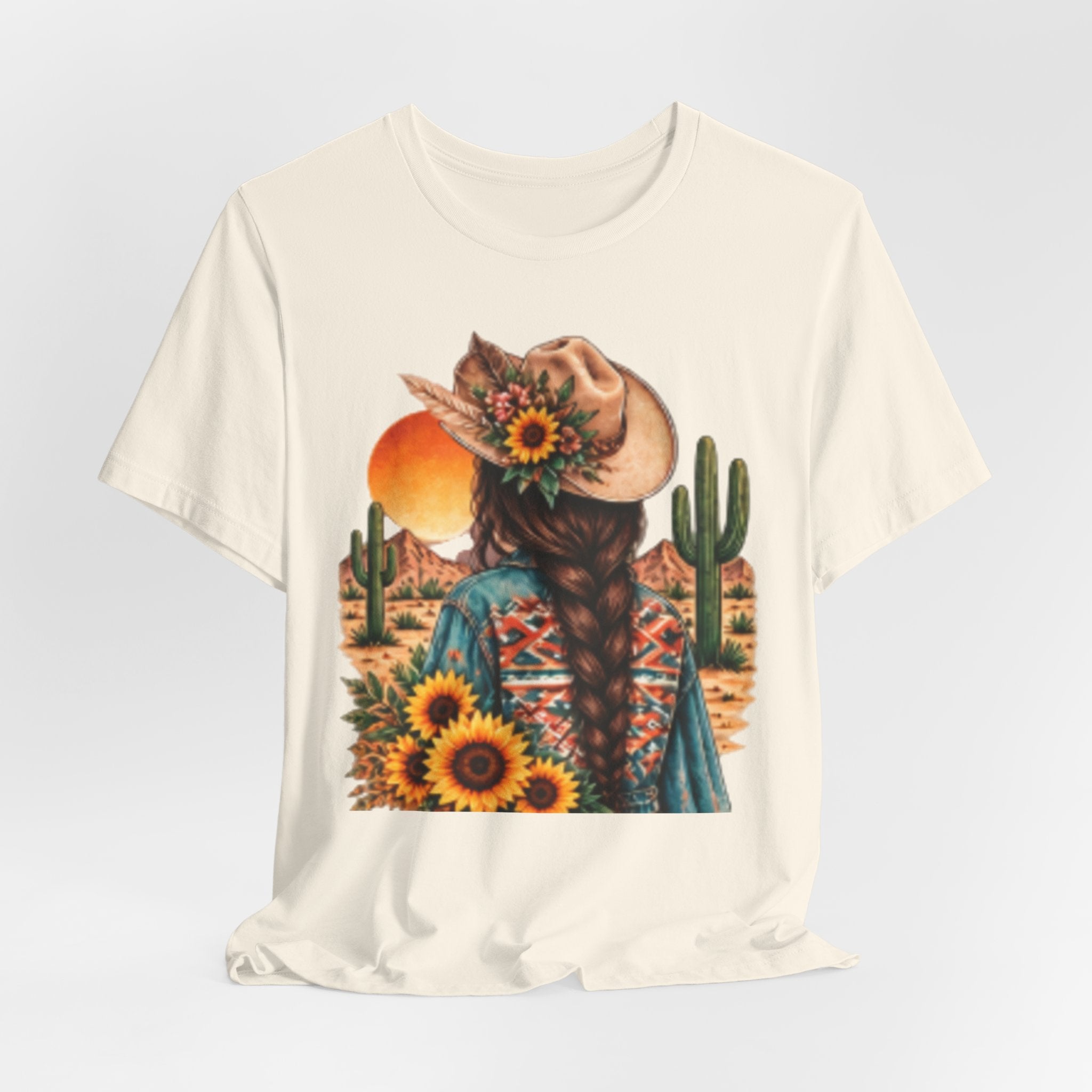 Sunflower Desert Cowgirl Tee