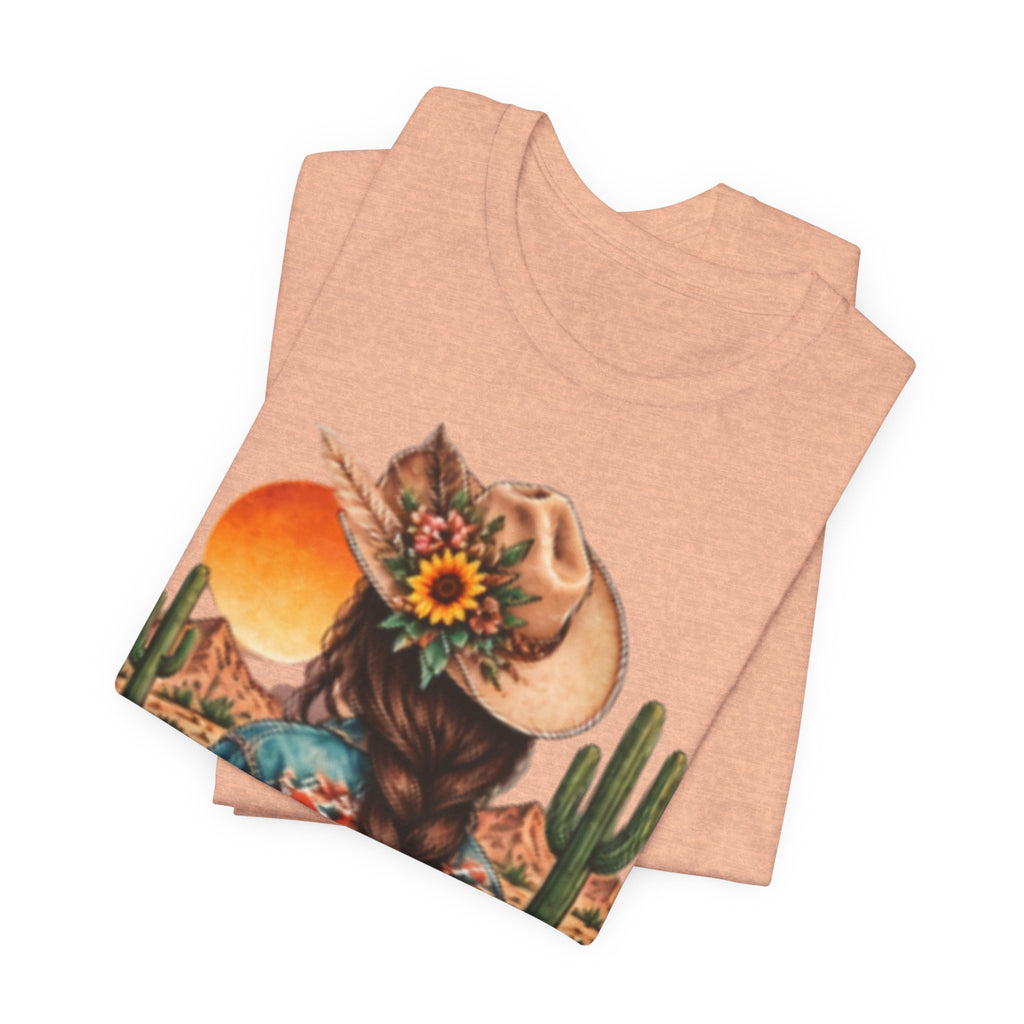 Sunflower Desert Cowgirl Tee