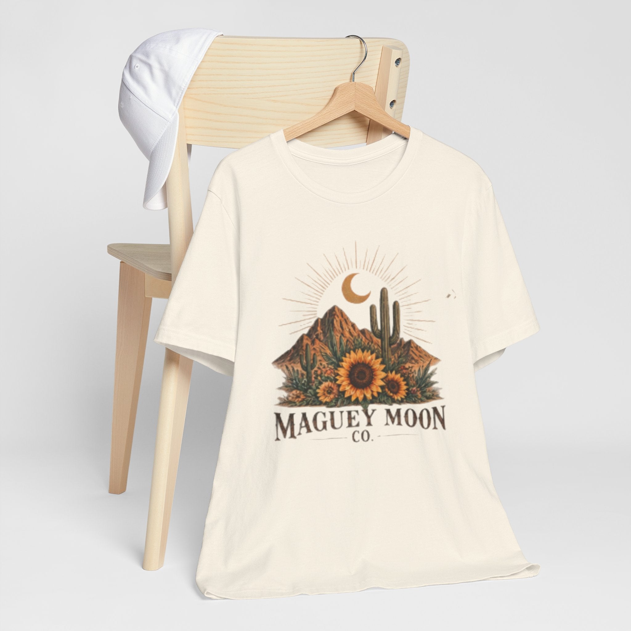 Desert Sunset Tee — Maguey Moon Sunflower Cactus Graphic T-Shirt