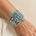 Desert Butterfly Turquoise Charm Bracelet Set