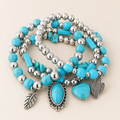 Desert Wanderer Turquoise Charm Bracelet Set